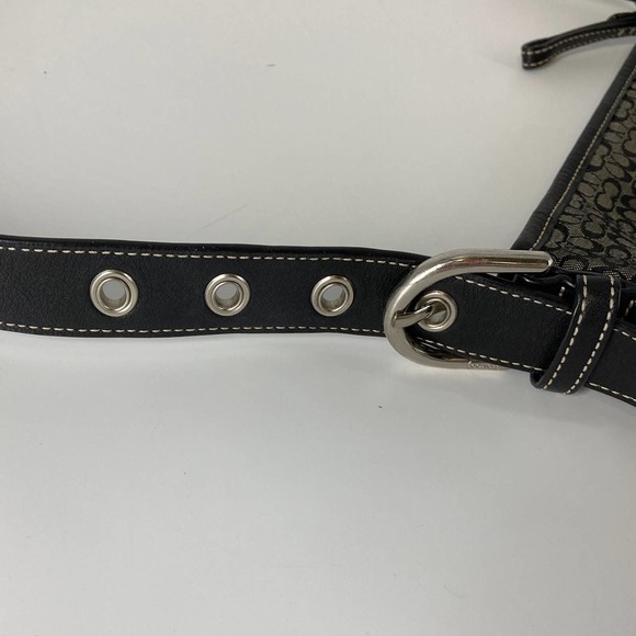 COACH F10944 BLACK, GRAY SIGNATURE PRINT CROSSBODY - Picture 9 of 15